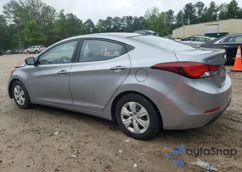 2016 Hyundai Elantra Se z USA, uszkodzony, nr VIN 5NPDH4AE3GH738254